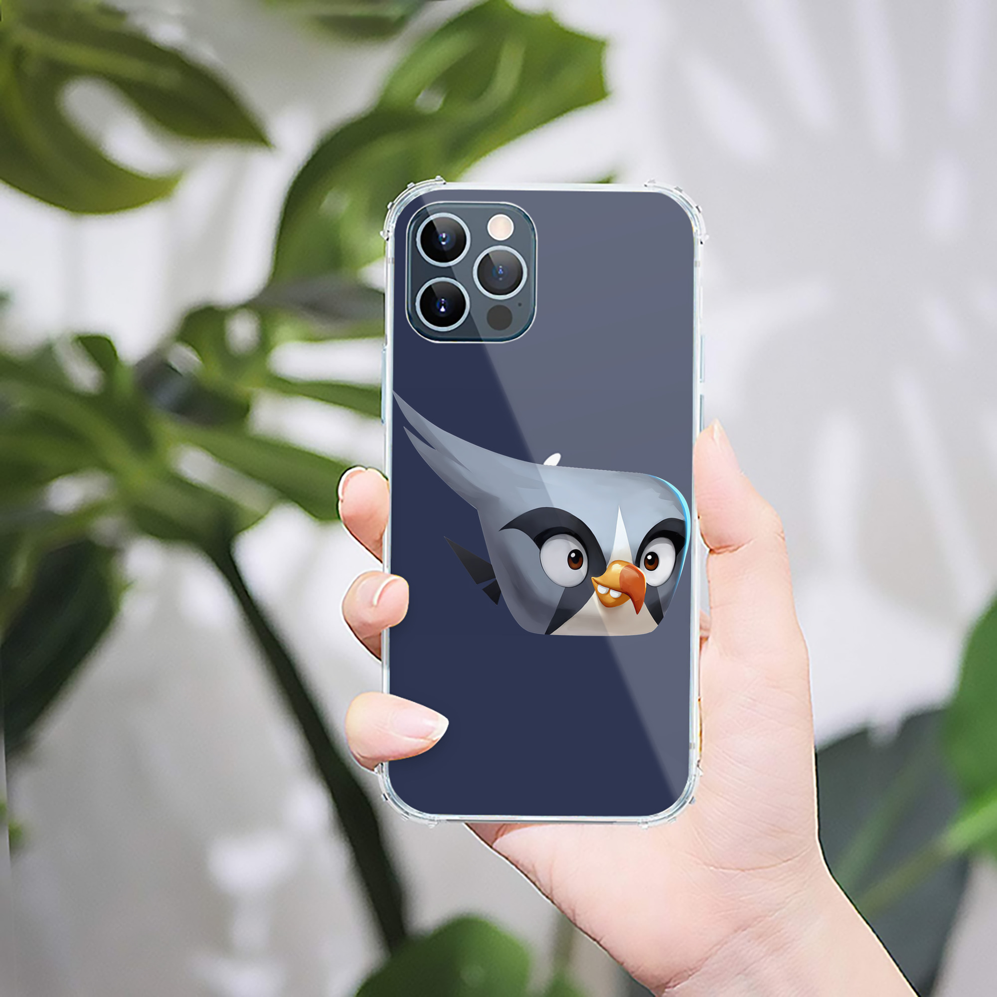 （画像用） Angry Birds アングリーバード 【iPhone 12シリーズ対応】透明スマホケース（クリアソフトケース）